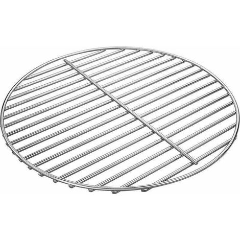 7440 34CM Grille de Cuisson en Acier Nickelé Brillant pour Weber Charcoal Kettle 47CM Barbecue charbon Grils, Weber One Touch, Bar B Kettle, Smokey Mountain Cooker Smoker, Jumbo Joe (1/4)