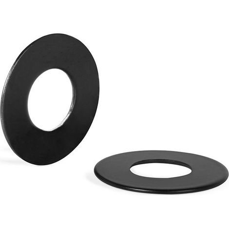 arandela redonda d30 g.1mm acabados cromo satinado, negro, blanco acabado cromo cepillad acabado cromo cepillad acabado negro