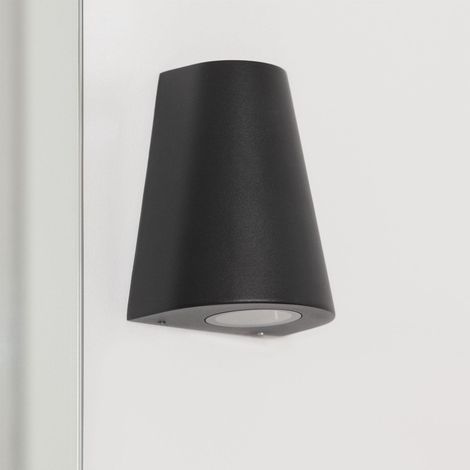 Wandleuchte Aussen Aluminium Doppelseitige Beleuchtung Magna Design Schwarz