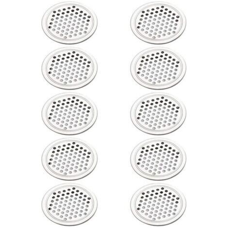 20 runde Lüftungsgitter aus Edelstahl, geeignet für Küchenschränke und Möbel (53 mm) (1/5)