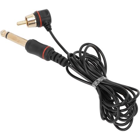 Câble RCA professionnel pour machine à tatouer, cordon avec pince de précision, longueur 2 mètres (1/5)