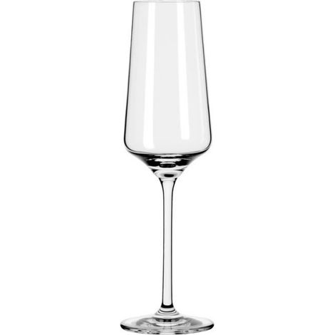 Flute A Champagne - Verre A Champagne En Cristal - Pour Vin Mousseux 0,2 L - Hauteur 22,5 Cm - Diametre 6,5 Cm - 1 Piece (1/4)