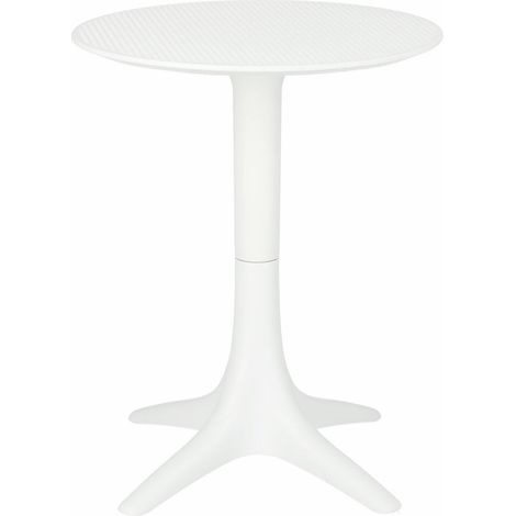 TAVOLO ROTONDO Bloom bianco 60cm IN PLASTICA traforata (1/5)
