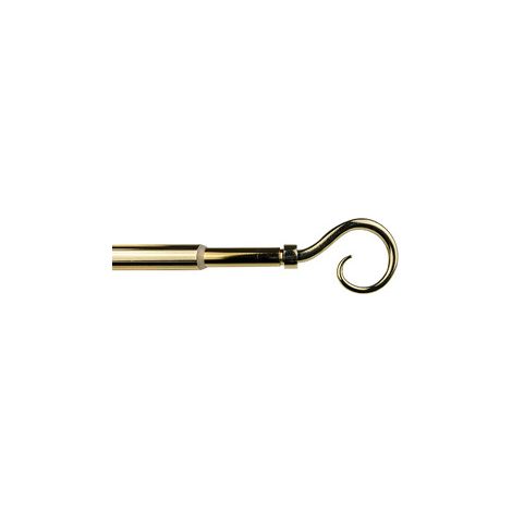 BASTONE METALLO D 12/9  70/120CM RICCIOLO ORO- 6,0 pz