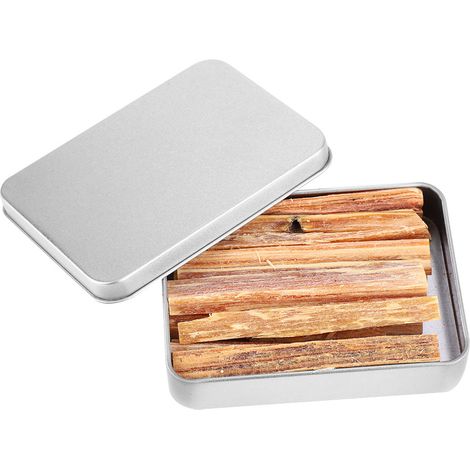 Torche En Pin Naturelle - Bois Résineux Imperméable Au Vent - Pour Camping Chasse Randonnée - Boîte Métallique Incluse (1/5)