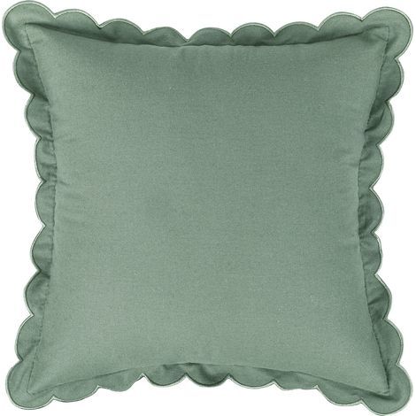 2-Piece Pillowcase Set, Ruffled Edge, Solid Color Sofa Cushion Covers, Throw Pillow Covers, Decorative Pillowcases, Modern Garden Cushion Covers, Suitable for Patio/Tent/Balcony/Sofa, 40x40cm, Light G (1/5)