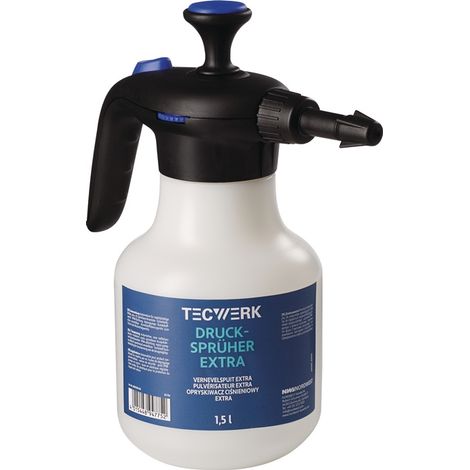 TECWERK Drucksprüher Extra 1,5l FPM-Dichtung,Kunststoff-Düse TECWERK