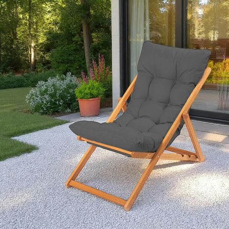 Chilienne grise confort - pliante, inclinable SORA (1/5)