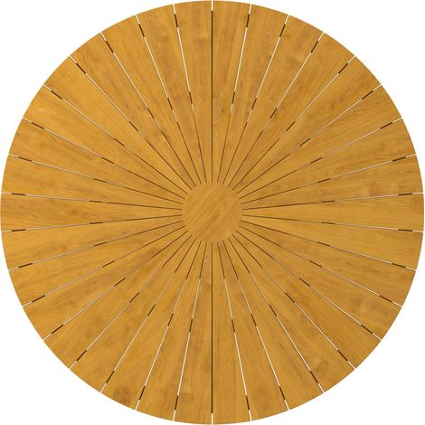 Mömax Gartentisch Sanja Massiv Teak ca. Ø 140x76 cm (1/5)