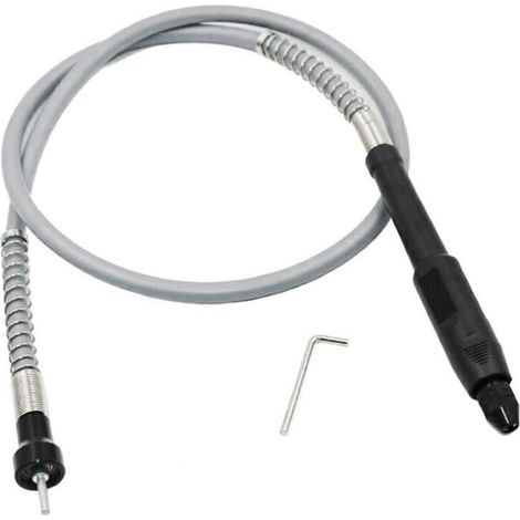 Arbre flexible multifonction Ulisem avec mandrin sans clé de 0,3 à 3,2 mm, rallonge flexible pour meuleuse rotative (1/4)
