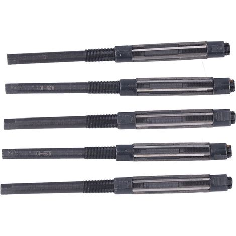 Jeu de 5 alésoirs manuels réglables pour acier 9SiCr, utilisés pour l'alésage d'acier à matrices de 9,25 à 10 mm. (1/5)