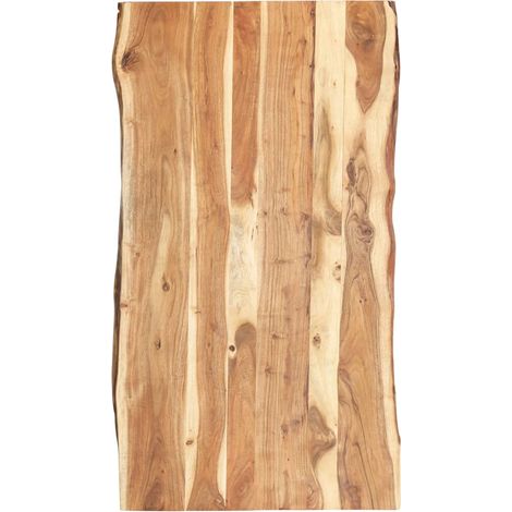 Dessus de table Plateau De Table Plan de travail Bois d'acacia massif 118x(50-60)x3,8 cm BZTHBS753359 (1/5)