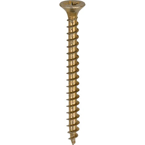 TIMco 4.0 x 45mm Solo Zinc & Yellow Woodscrew Qty 200