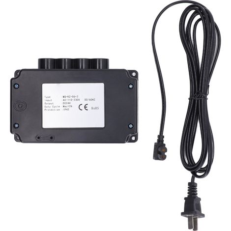 Actionneur linéaire électrique avec câble, contrôleur moteur pour maison intelligente, 110-230V AC / 24V DC, prise US. (1/5)