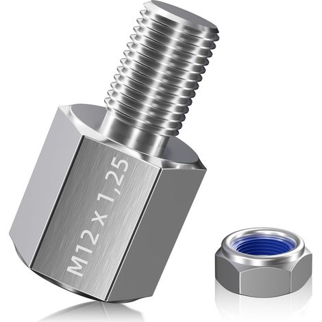 Adaptateur D'essieu de Vélo pour Filetage D'essieu M12 X 1,25, Adaptateur Axe Traversant de Vélo, Connecteur D'attelage de Remorque de Bicyclette (1/5)