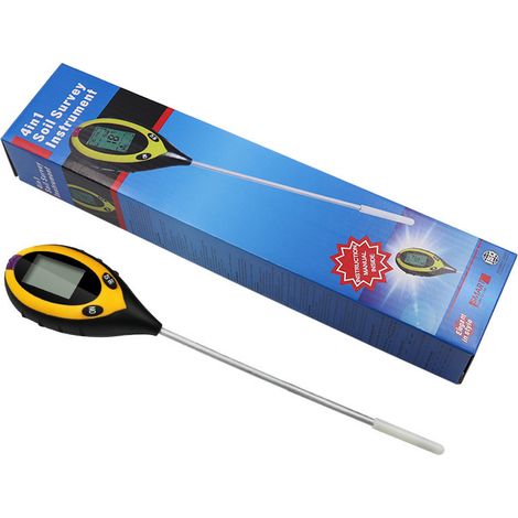 PH du sol, humidite, lumiere, detecteur de temperature quatre-en-un, testeur de pH de jardinage (sans batterie) (1/5)