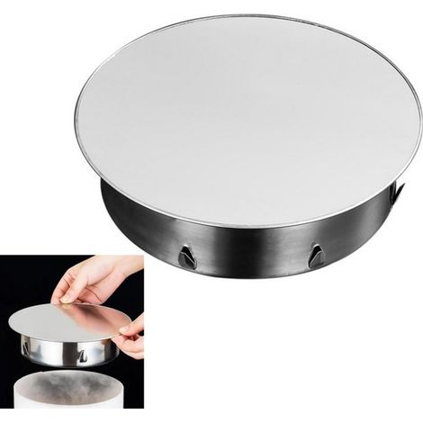 Chapeau de cheminée 200 mm, cache-tuyau, couvercle de foyer pour cheminées de jardin, pour conduits de cheminée et tuyaux de poêle, acier inoxydable (1/5)