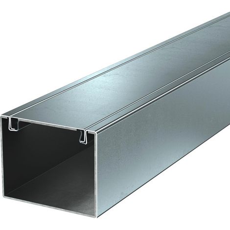 OBO Bettermann Installationskanal Metall mit Brandschutzgewebe 80x100x2000 Stahl bandverzinkt, 2 Meter, 7218008