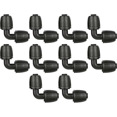10 Pièces Connecteur Micro Drip 16 mm pour Irrigation Goutte à Goutte, Raccord Coudé pour Tuyau d'Arrosage Jardin, Accessoire de Connexion Système d'Irrigation (1/5)