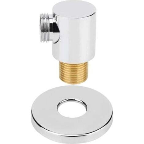 Accessoire de douche - Flexible de douche en cuivre avec coude mural, raccords de salle de bain G1/2 pouce (1/4)