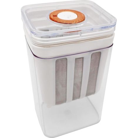 Petite passoire à yaourt – Passoire à lait de soja – 1100 ml réutilisable en maille pour café, thé, jus, riz, miel, fromage, sauce de cuisine (1/5)