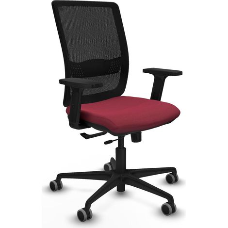 Piqueras y Crespo Silla de Oficina granate ergonómica