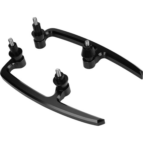 Kit de barres de maintien arrière passager en aluminium CNC pour moto Kawasaki Z650 17-18, noir (1/5)