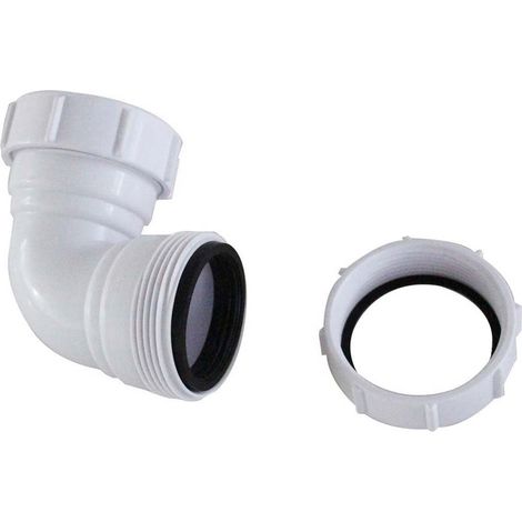 Raccord de tuyau 40 mm, adaptateur de tuyau en PVC, raccord de tuyau d'évacuation, raccords à compression pour tuyau d'évacuation de baignoire, évier de cuisine, lavabo. (1/4)