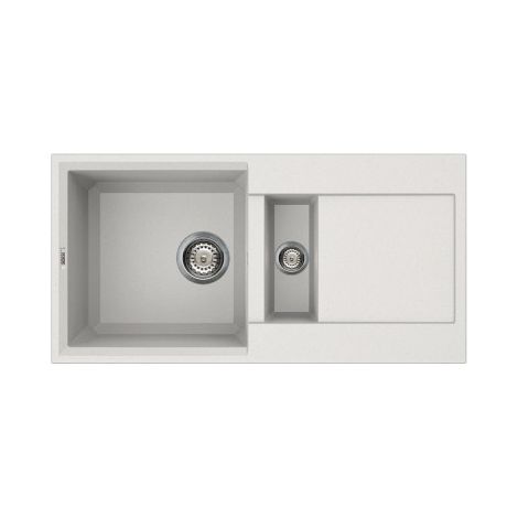 Lavello Elleci da incasso Easy 425 Granitek 68 Bianco Titano LGY42568 (1/3)