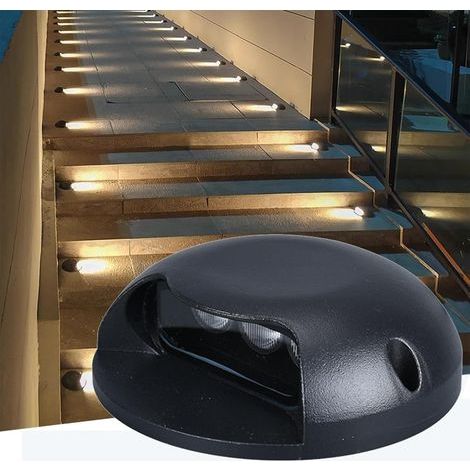 Basse Tension Lumières Enterrées LED Spot Étanchéité IP66 Éclairage Unilatéral Lumière Souterraine pour Allée Terrasse Marche Jardin Spots(Purple,2W-DC24V) (1/5)