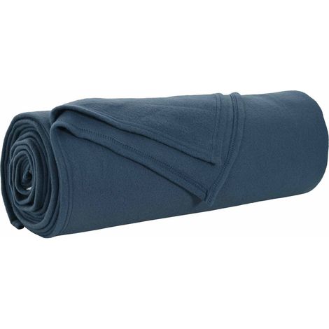 Jeté Bleu marine 280 x 210 cm Toison