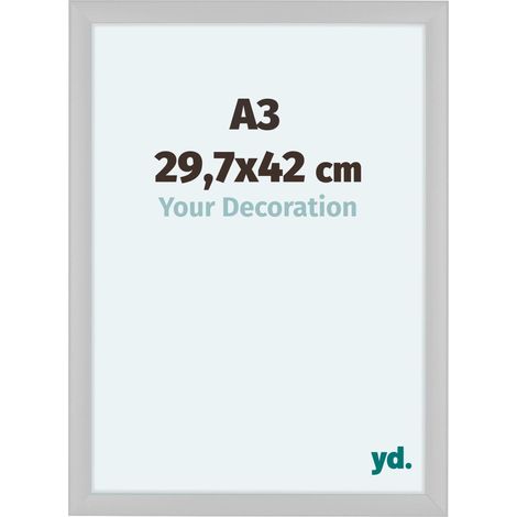 yd. - Cadre photo A3 29.7x42 - Blanc Brillant - MDF - Como (1/5)