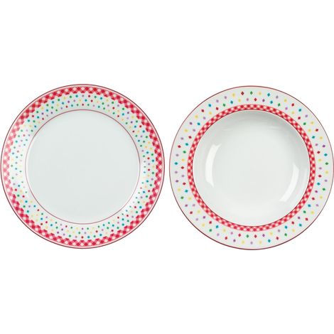 Tognana Fortaleza set tavola 12 pz, in fine porcellana