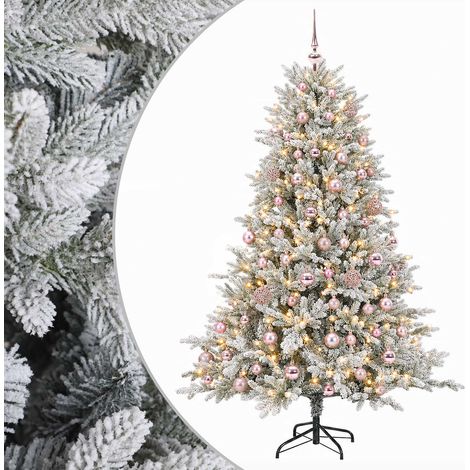 Albero di Natale Artificiale con Palline 180 cm 300 LED vidaXL (1/5)