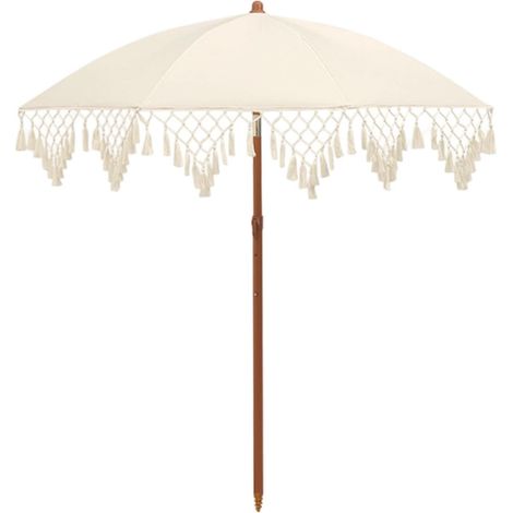 Sombrilla de patio, sombrilla de playa resistente, portátil y ajustable, toldo a prueba de viento, protección solar para playa, jardín, patio y (1/5)