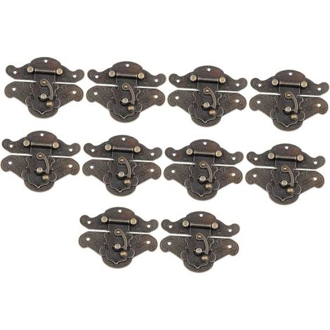 Fermoirs pour boîtes à bijoux et en bois, boucle alliage de zinc (1/5)