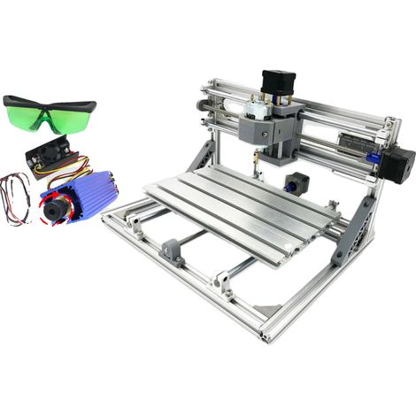 Máquina de grabado láser, control CNC, compatibilidad con una variedad de materiales, ADD táctil + láser de 10 W (1/2)