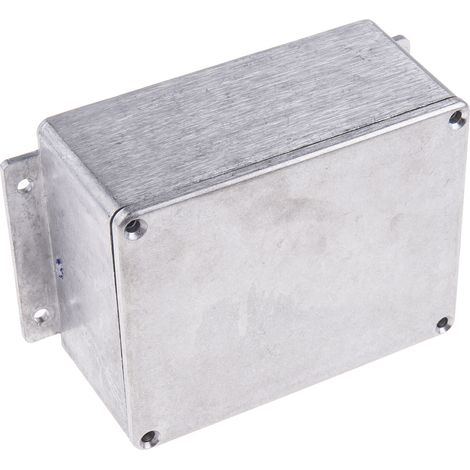 Boîtier RS PRO en Fonte d'aluminium, 139.8 x 89.7 x 55.2mm, Argent, Blindé ( Prix pour 1 ) (1/4)