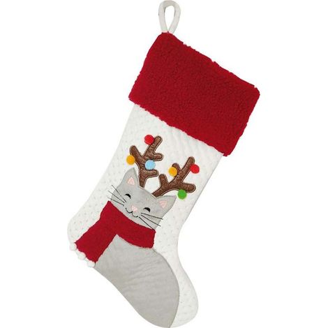 Calza di Natale Xmas Cat per gatti