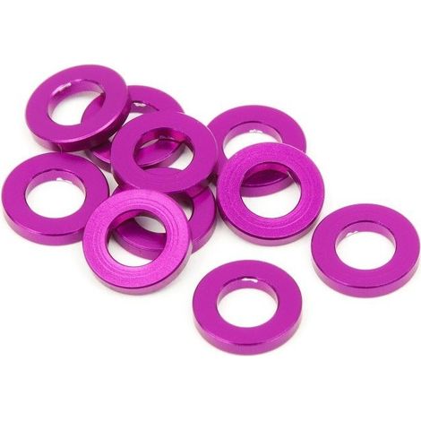 ALUMINIUM WASHER 3 X 6 X 1.0 MM (PURPLE/10 PCS)