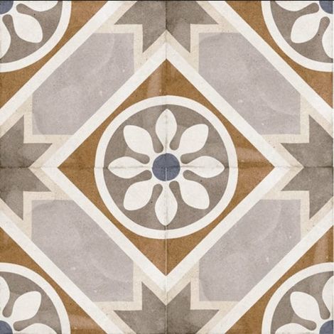 Aelle - Carrelage sol / mur effet ciment motif coloré 20x20 cm ART NOUVEAU APOLLO COLOUR - Vendu par boîte de 1 m² (1/5)