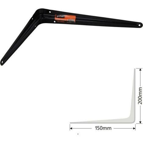 Trade Shop - ECKWINKEL 2 STK. UNTERSTÜTZUNG ECKWINKEL REGALUNTERSTÜTZUNG 90° WINKEL 150X200MM -