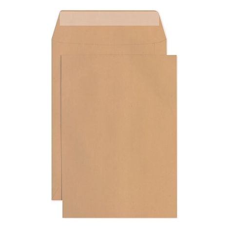 Pochette kraft brun 100% recyclé 162 x 229 mm 90g sans fenêtre Forever Clairefontaine - Boite de 500 (1/2)