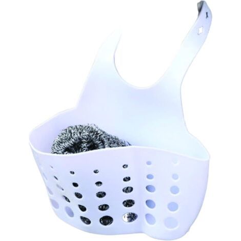 Panier Suspendu pour évier de Bain et Cuisine Accroche Robinet avec Support, Trous pour évacuation Sacs Robinet Rangement Passoire Organisateur Accessoires Couleur aléatoire (1/5)