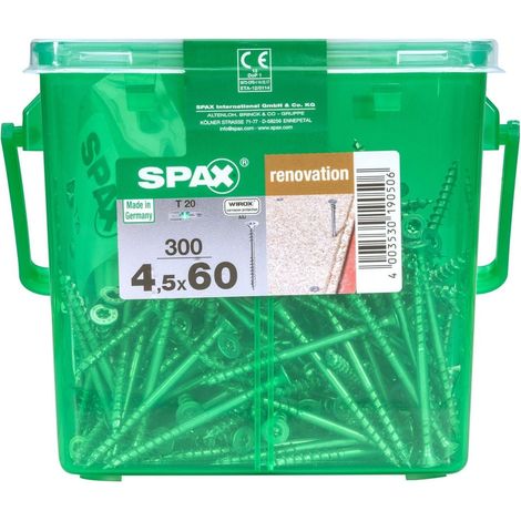 Spax Verlegeschrauben 4.5 x 60 mm TX 20 - 300 Stk. Schrauben (1/2)
