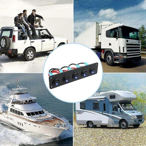 Panneau de commande automatique à 5 interrupteurs et 3 broches pour voiture (1/5)