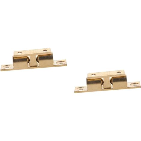 Lot de 2 loquets à bille pour porte placard/maison, clips verrouillage (1/5)