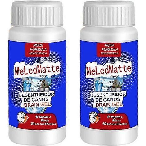 Lot de 2 flacons de 100 ml de déboucheur de canalisations puissant. désodorisant. nettoyant pour éviers et toilettes. outils de nettoyage ménager (1/5)