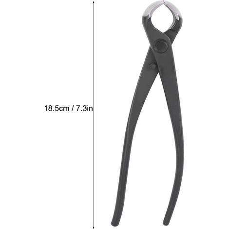 Ciseaux de Bonsaï 185mm pour Forme Sphérique en Acier Composite - Outil de Taille et d'Entretien pour Plantes en Pot-KZQ