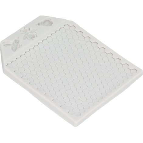 Honeycomb-Shaped Silicone Mold with Bee, Non-Stick, Flexible, for Fondant Cakes, Chocolate Baking, Candy, DIY Decorations (1/5)